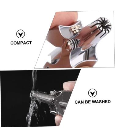 FRCOLOR Nose Hair Scissors & Trimmer Set - Portable Nose Hair Grooming Kit for Men - Durable & Washable Nose Hair Clippers - 2 Piece Silver Set - Buy Online on GoSupps.com