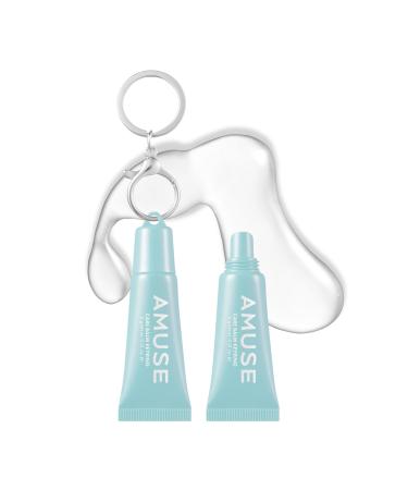 Amuse SEOUL Care Tint Lip Balm Keyring (01 Rice) | Hydrating Lip Balm + Keychain Rice Extract & Multi-Peptide Complex Clear Glossy Finish | 0.21 oz