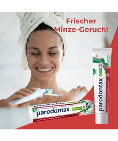 Parodontax Herbal Fresh Toothpaste for Bleeding Gums 75ml (Pack of 12) & Celexqua Toothbrush Cap - Best for Oral Care | International Shipping - Buy Online on GoSupps.com