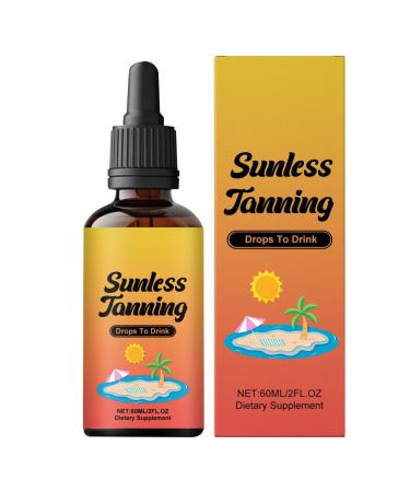Sunless tanning drops to drink Drinking oral tanning drops Natural Senna Tannings Licorice Melanins Supplement Drinkable Self Tannings Drop Melanins Booster for body and