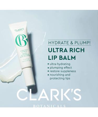 Clark's Botanicals Ultra Rich Lip Balm - Shea Butter, Mango Butter, Avocado Butter, Vitamin E - 0.34 fl oz - Buy Online on GoSupps.com
