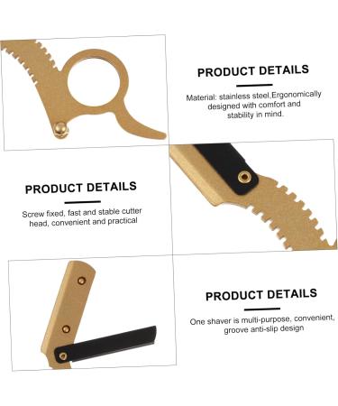 Fomiyes 2nd Old Razor Manual Beard Trimmer - Ergonomic Barber Grooming Tool - Stainless Steel Design for Men - Buy Online on GoSupps.com
