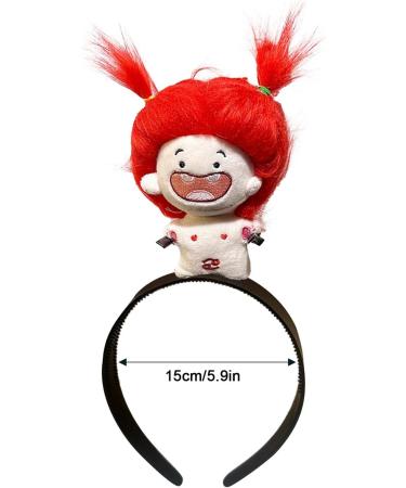 Doll Hair Hoop | Cartoon Plush Hairband Doll Headband | Plush Doll Headdress Hair Ornament for Girls Kids Children Cancer - Buy Online on GoSupps.com