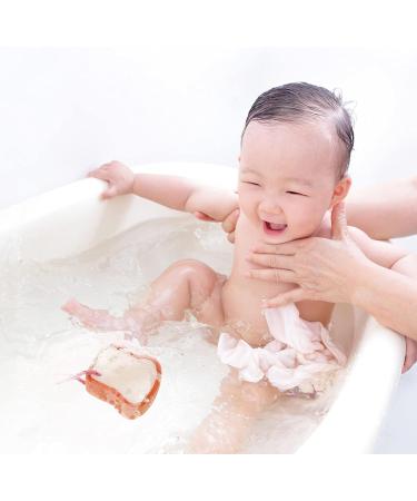 DOITOOL Baby Bath Sponge - Soft Body Rubbing Towel for Kids, Bread Shape Washcloth, 21X7.5CM (Light Yellow) - Buy Online on GoSupps.com