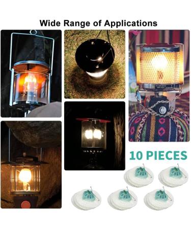 10pcs Propane Lantern Mantles - 3-Layer Dual Fuel Gas Lamp Replacement for Camping - Buy Online on GoSupps.com