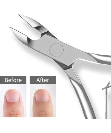 Nail Clippers Stainless Steel Cuticle Nipper Professional Remover Scissors Finger Care Manicure Nail Clipper Dead Skin Tools(Gold) - Buy Online on GoSupps.com