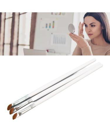 Eyeliner Brush 3PCS Slanted Eyeliner Brush Ultra Thin Slanted Head Eyeliner Brush Ultra Fine Slanted Mouth Comfortable Grip Eyeliner Makeup Brush White Nylon Bristles - Buy Online on GoSupps.com