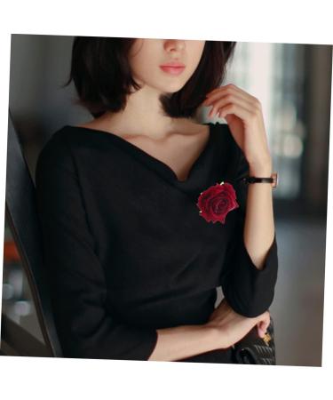 iplusmile 2 1 Rose Flower Hair Retro Decor Small Flower Hair Clips Flower Pin Girls Headbands Hair Bands for Womens Hair Cloth Artificial Flowers Rose Hair Clip Dress Bridegroom Safflower Rosso - Buy Online on GoSupps.com