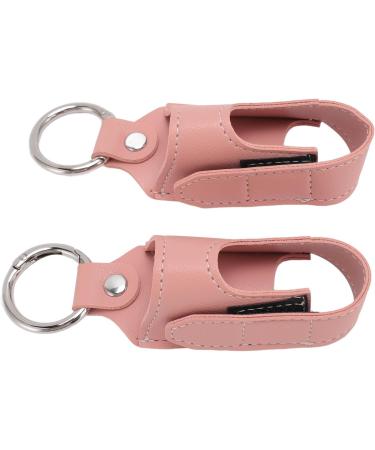 2pcs PU Leather Asthma Inhaler Holder Portable Asthma Inhaler Holder Case with Clip for Home Work or Travel (Pink) - Buy Online on GoSupps.com