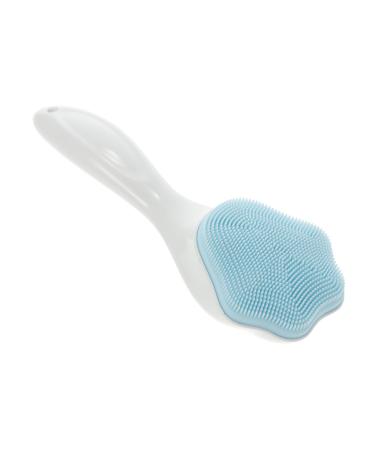 MERRYHAPY Silicone Face Brush Face for Women Skin Brush for Blackheads Face Cleaner Handle Face Scrubbers Soft Handle Face Brush Handheld Face Removing Deep Face Brush Face Wash 15.3x5.2cm Blue
