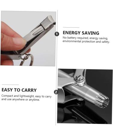 1 Set Nose Hair Scissors & Clipper - Men's Grooming Trimmer for Ear & Nose Hair Removal - Buy Online on GoSupps.com