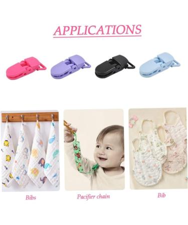 Buy 50PCS Baby Dummy Pacifier Clips - Plastic Hose Crock Cut Angle - DIY Bib Clips for Secure Baby Pacifiers - International Shipping Available - Buy Online on GoSupps.com