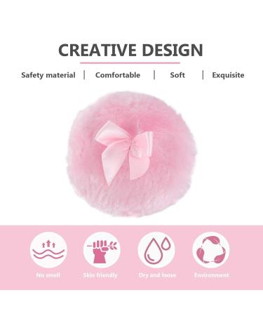 3pc Pink Powder Puffs - Large Face Makeup Sponge Set for Loose Powder Foundation & Body - Ideal for Flawless Application - International Shipping Available - Buy Online on GoSupps.com