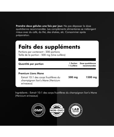Solve Labs Premium Lion Mane Extract Powder 100% Fruiting Body 45% Beta-D-Glucans Extract 10:1 Zero Filling Agent & Additive 30G - Buy Online on GoSupps.com