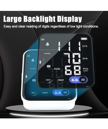 Buy Blood Pressure Monitor for Home - Upper Arm BP Machine with 240 Memory 2 Users Adjustable Cuff & Large LED Display - Buy Online on GoSupps.com