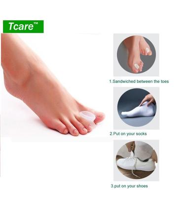 Buy TCARE Gel Toe Separators - 2 Pairs for Bunions & Corns Relief | Orthopedic Correction Pads - Buy Online on GoSupps.com