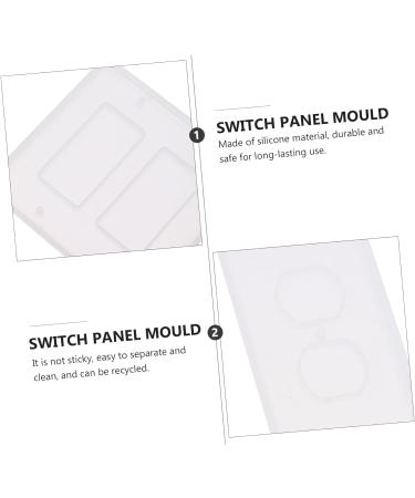 STOBOK 4pcs Switch Panel Mold Silica Gel Silicone Mold Epoxy As Shown 12.1X11.9X0.7CM - Buy Online on GoSupps.com