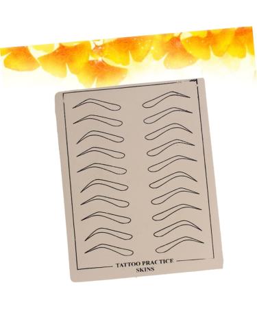 Angoily 6 Sheets Eyebrow Microblading Keychain Pouch Eyebrow Training Skin Practice Skin 6 Pcs As Shown - Buy Online on GoSupps.com