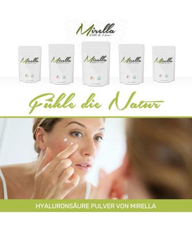  Pharmasports Mirella Vegan Hyaluronic Acid Powder 15g High Dosage 5g Low Molecular and Ultra Molecular Hyaluronic Acid Premium Suitable for Cosmetics - Buy Online on GoSupps.com
