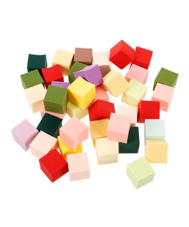 Sponges 50pcs Manicure Tools Powder Puff Nail Art Tools Blush French Tip Tool Make up Sponge Tofu Cubes Nail Sponges
