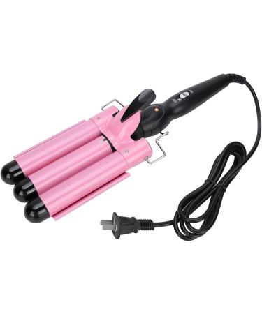 3 Barrel Hair Waver Adjustable Temperature Hair Crimper Heats up Quickly Crimping Iron for Hair Compatiable for All Hairstyles (Pink 28mm) - Buy Online on GoSupps.com