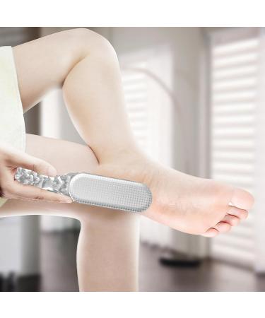 Pumice Stone Foot File | 2-in-1 Multi Purpose Callus Remover | Professional Pedicure Tools Foot Scraper Reduces Calluses and Corns for Feet Hands Body Care Transparent - Buy Online on GoSupps.com