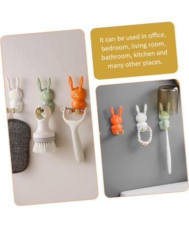 Alipis 16 StK Self-Adhesive Sticky Hooks - Caricature Towel & Luffa Holders Wall Key Hooks & Razor Holders for Bathroom | International Shipping Available - Buy Online on GoSupps.com