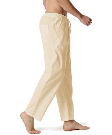Men's Loose Fit Jogging Pants - Fashionable Cotton Trousers in XXL Khaki | Stylish & Comfortable - Buy Online on GoSupps.com