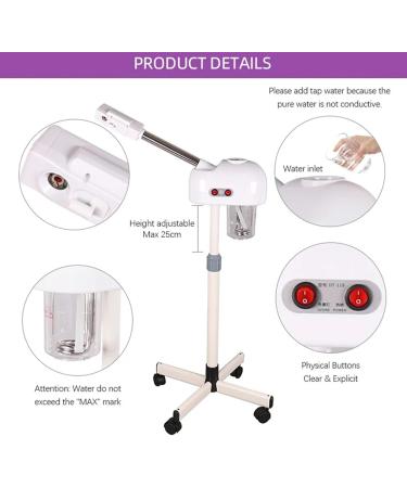 NGARY Vapeur Facial De Beaut Machine D'esth ticienne Vapeur Chaude avec Pulv risateur Et Roues Rotatifs 360 pour Les Soins De La Peau du Spa du Salon De Beaut Domicile Personnel - Buy Online on GoSupps.com