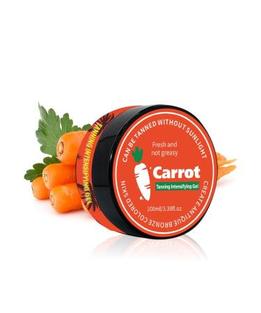 Carrot Tanning Activators & Accelerators, Carrot Tanning Intensifier Gel, Natural Ingredients Tanning Lotion, Bru Tanning Accelerator Cream (1PC)