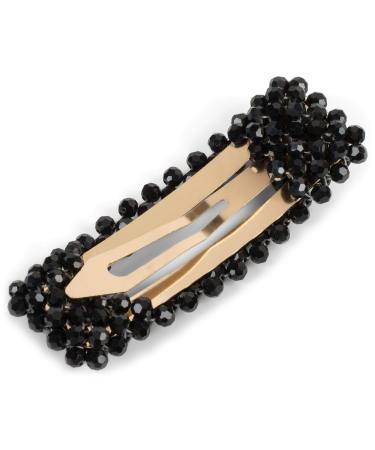 styleBREAKER Women's Black Rectangular Hair Clip with Plastic Pearls | Stylish Clip Closure | International Shipping - Buy Online on GoSupps.com
