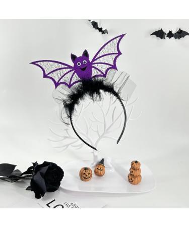 hgnxa Adult Kids Cartoon Bat Wing Shape Headband Woman SPA Hair Hoop Makeup Halloween Taking Photos Christmas Party Headpiece Purple - Buy Online on GoSupps.com