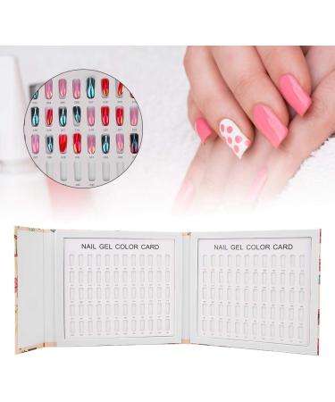 Professional 120 Colors Nail Art Display Color Card Nail Polish Gel Colors Display Book False Nail Sample Display Board Manicure Salon Accessory (01) - Buy Online on GoSupps.com