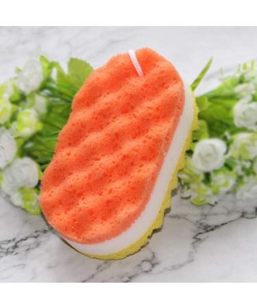 Supvox Bath Sponge Stool - 3 Pack Massager & Scrubber Pad for Peeling Skin | Yellow Red Blue | Perfect for Men & Women - Buy Online on GoSupps.com
