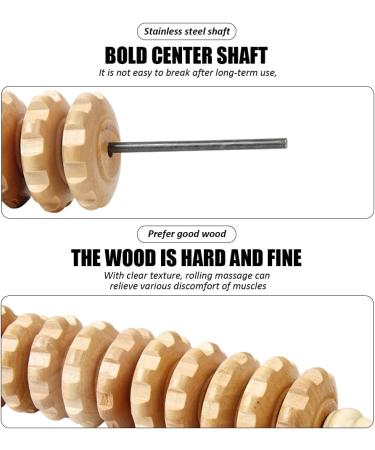 Premium Hovceh Wooden Massage Roller & Scooter - Anti-Cellulite Maderotherapy Set for Deep Tissue Relief - Buy Online on GoSupps.com