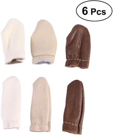 Healifty Needle Felting Leather Finger Protector Gloves - 6PCS Random Color - Craft Tools for Hand Sewing and Needlework - Buy Online on GoSupps.com