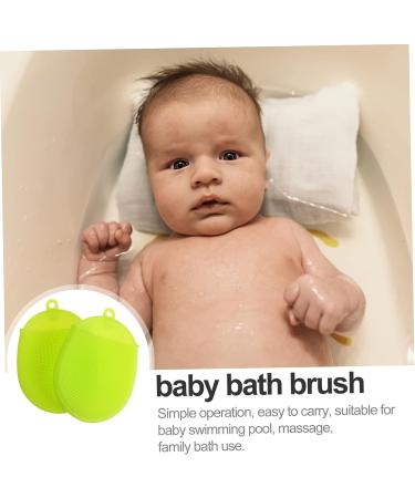 Beavorty 2pcs Silicone Bath Brush Set - Handheld Shampooer, Face Scrubber, Baby Hand Mittens, Hair Shampoo Brush, Shower Body Scrubber Combo - Buy Online on GoSupps.com