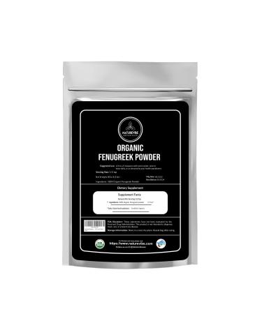 Naturevibe Botanicals USDA Organic Fenugreek Seed Powder (8 ounces) - Methi Seeds Ground | Trigonella Foenum Graecum - 100% Pure & Natural | Supports Immune System Packaging may vary