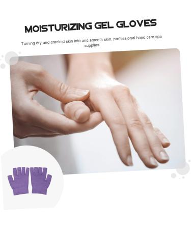 minkissy 1 Pair Gel Moisturizing Gloves Hand Moisturising Gloves Moisturizing Gel Gloves Womens Mittens Cotton Fingerless Moisturizing Gloves Silk Man Moisturizing Socks Dipping Purple Spa - Buy Online on GoSupps.com