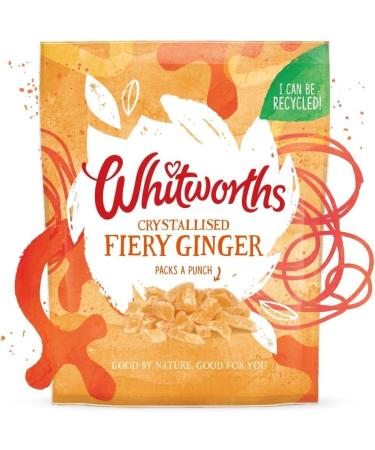 Whitworths | Bake with Crystallised Fiery Ginger (175gX5) | Crystallised Stem Ginger | Naturally Spicy and Deliciously Sweet | Suitable for Vegans - Buy Online on GoSupps.com