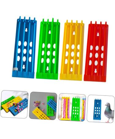 Mipcase 12 Pcs Pigeon Ring Stand Where Pigeon Ring Rack Pigeon Ring Frame Chick Plastic Bird Supplies 20.00X7.00X1.50CMx3pcs As Shownx3pcs - Buy Online on GoSupps.com