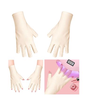 Vipomkowa Nail Machine Special Gloves For Nail Salon Baking Lamp Heat Insulation Sun Breathable Nail Leakage Gloves Nail Stand Holder A B - Buy Online on GoSupps.com