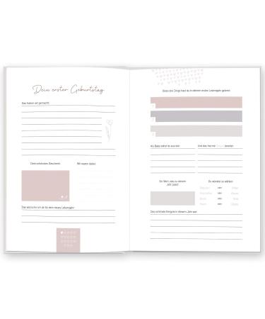 Leaf & Gold BabyBook - Baby Diary for Boys & Girls | Capture Memories from Birth to 18 Years | Perfect Baby Gift - Buy Online on GoSupps.com