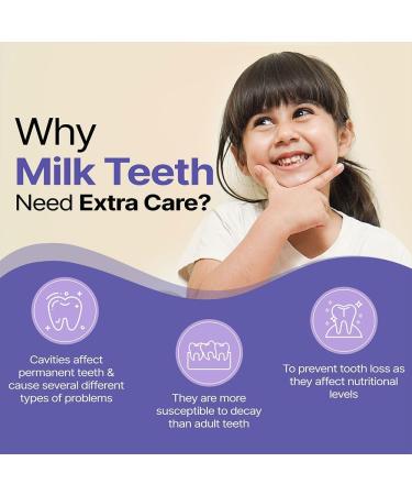 Herby_Angel Baby Toothpaste Berry Burst - Herbal Kids Oral Care Toothpaste with Neem Khadir & Meswak - Promotes Strong Teeth & Healthy Gums for Toddlers & Babies 12 Months & Above - 100 Gm - Buy Online on GoSupps.com