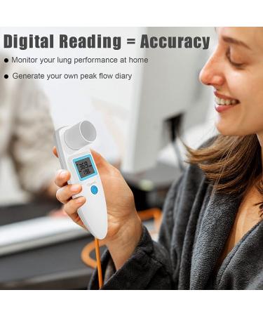 Portable Digital Peak Flow Meter Spirometer for Adult & Kids - Home Medical Device for Asthma - PEF & FEV1 Monitoring - Buy Online on GoSupps.com