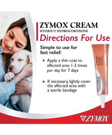 ZYMOX Veterinarian Strength Topical Cream for Dogs and Cats 1oz by Pet King Brands - Buy Online on GoSupps.com