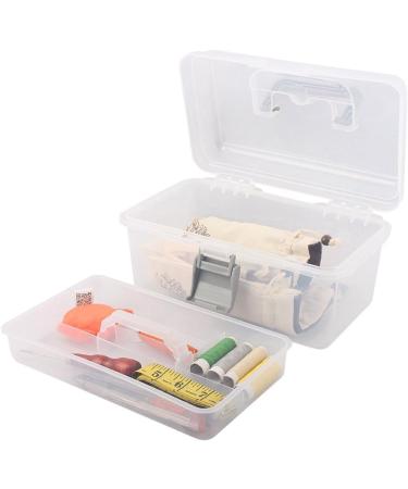 BangQiao Clear Gray White Plastic Storage Container Box with Handle and Latch Lock - Multipurpose Organizer - Buy Online on GoSupps.com