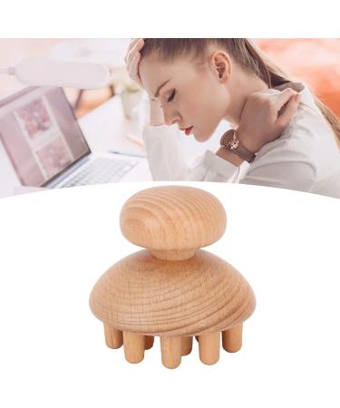 Octopus-Shaped Wooden Head Massager - Manual Scalp Massager for Headache Relief & Relaxation - Buy Online on GoSupps.com