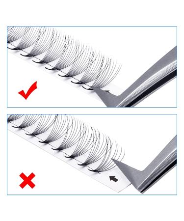 Premade Volume Fans Eyelash Extensions 10D - Short Stem C/D Curl 0.07mm Thickness 12mm Length | Russian Eyelashes - Buy Online on GoSupps.com