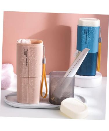 Plafope Travel Toothbrush Storage Box - 3-Piece Set with Toothpaste Holder & Travel Mug - Perfect for On-the-Go Oral Care - Buy Online on GoSupps.com
